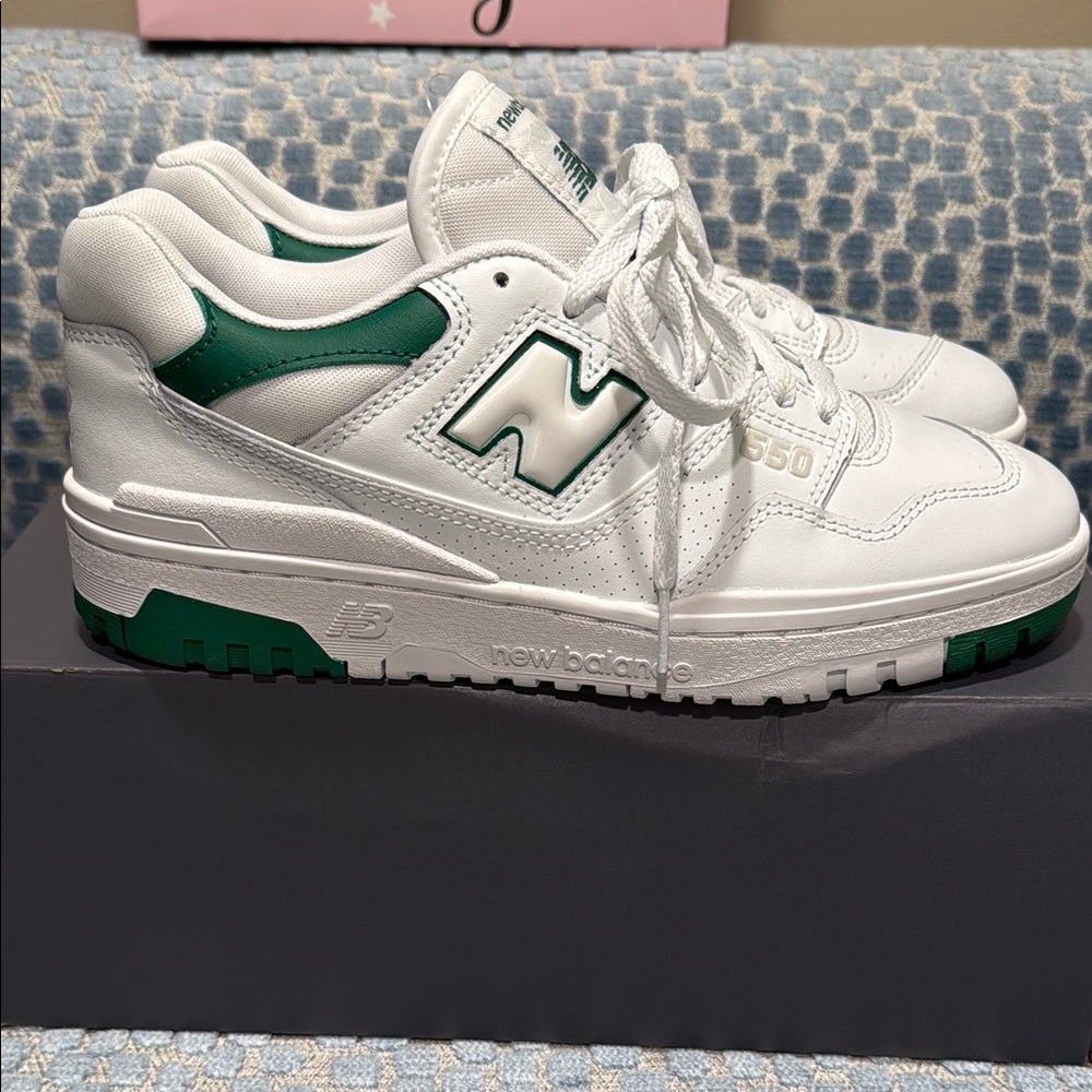 New Balance 550 White Green Sneakers